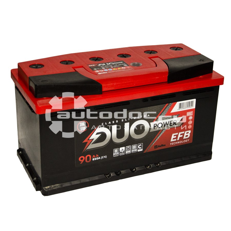  аккумулятор DUO POWER DUOPEFB 90-3-R 90 А | ч 12V 820EN обратной .